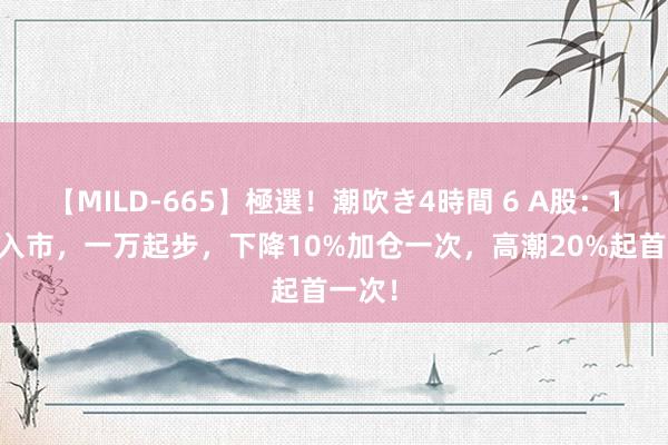 【MILD-665】極選！潮吹き4時間 6 A股：100万入市，一万起步，下降10%加仓一次，高潮20%起首一次！