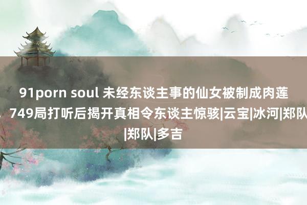 91porn soul 未经东谈主事的仙女被制成肉莲法器，749局打听后揭开真相令东谈主惊骇|云宝|冰河|郑队|多吉